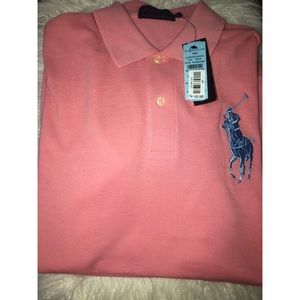 Men’s polo Ralph Lauren pink shirt